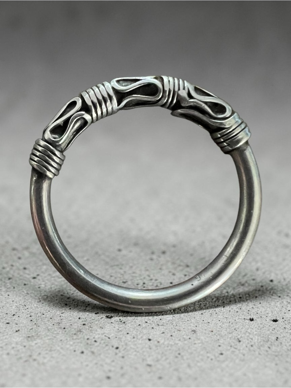 💖 Handcrafted Balinese Sterling Silver Loopwork Band Ring 💖